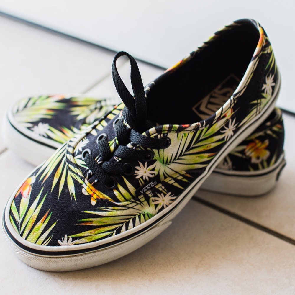 Vans Canvas Hawaiian Floral Print Shoes